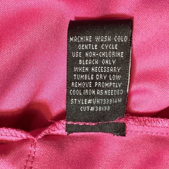 S. L. Fashions Strapless Hot Pink Fuchsia Tiered Ruffle Layered Cocktail Dress S - Picture 4 of 11